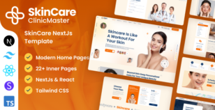 ClinicMaster - Skincare NextJs Tailwind CSS Template by DexignZone