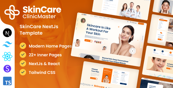 ClinicMaster - Skincare NextJs Tailwind CSS Template by DexignZone