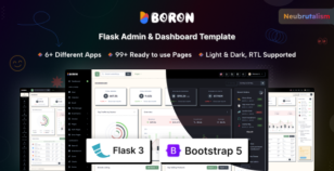 Boron - Flask Admin & Dashboard Template by coderthemes