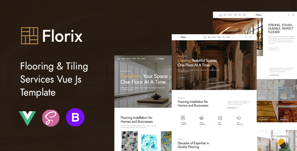Florix | Flooring & Tiling Services Vue Js Template by capricorn-studio
