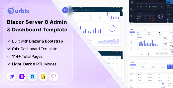 Urbix - Blazor Admin & Dashboard Template by Pixel-Eyez