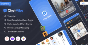 Chatvibe Laravel 12 Chat Application Template by la-themes