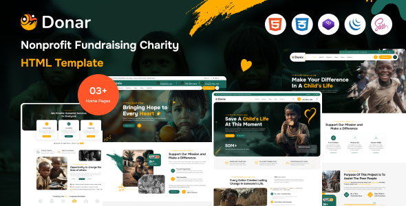 Donar - Nonprofit Charity & Fundraising  Template by theme-village