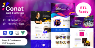 Conat | Event & Conference Vue.js Template by noor_tech