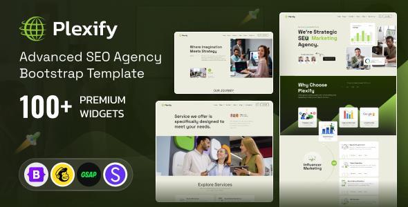 Plexify - Advance SEO Agency Bootstrap Template by DexignZone