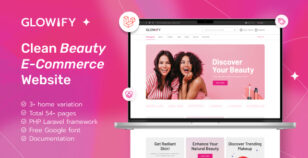 Glowify - Beauty Products eCommerce Laravel Template by embexel