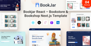 Bookjar React – Bookstore & Book Shop Next.js Template by spider-themes