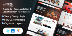 TracknGo -Transportation & Logistics React JS Template by webarwa