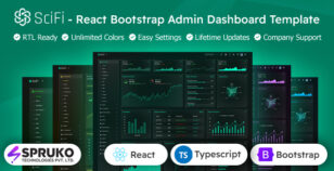 Scifi - TypeScript React Bootstrap Dashboard Template by SPRUKO