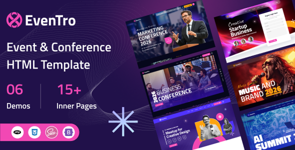 Eventro - PHP Event & Conference Template by Ritmeda