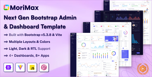 Morimax- Bootstrap Admin & Dashboard Template by SRBThemes