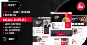 Bulidy - Construction & Business Laravel Template by scriptfusions