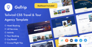 GoTrip - Tailwind CSS Travel & Tour Agency Template by ib-themes