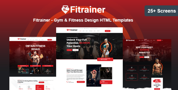 Fitrainer - Gym & Fitness HTML Templates by HtmlDesignTemplates