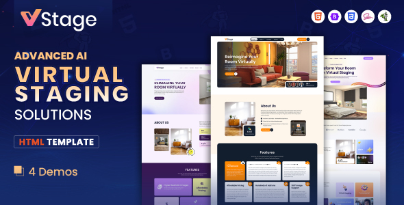 VStage - AI Virtual Staging Solutions HTML Template by Or-Factor