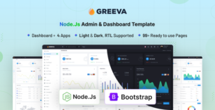 Greeva - Node.js Admin & Dashboard Template by coderthemes