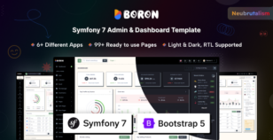Boron - Symfony 7 Admin & Dashboard Template by coderthemes