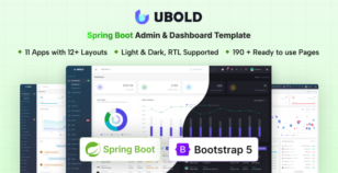 UBold - Spring Boot Admin & Dashboard Template by coderthemes
