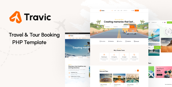 Travic - Tour & Travels Agency PHP Template by templatecore