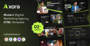 Axora - Modern Digital Marketing Agency HTML Template by gloryui