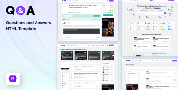 Q&A - Questions and Answers HTML Template by Stackbros