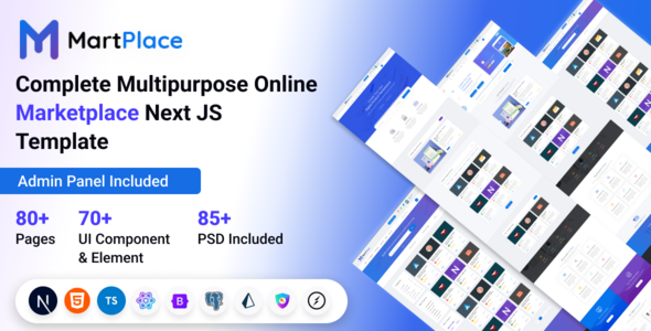 MartPlace – Multipurpose Online Marketplace Next.js Template by backtheme