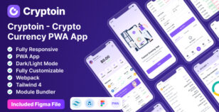 Cryptoin - Crypto App Template (Tailwind CSS + PWA) With Figma UI by wowtheme7