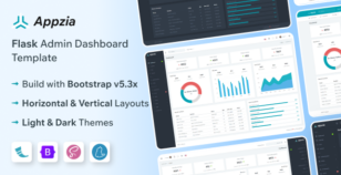 Appzia - Flask 3 Admin & Dashboard Template by themesdesign