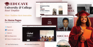 Educave - University & College React Template by CaveMotions