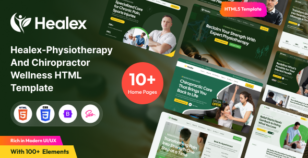 Healex - Physiotherapy & Chiropractor Wellness HTML Template by VikingLab