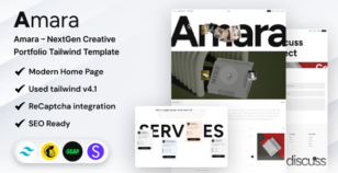 Amara - NextGen Creative Portfolio Tailwind CSS Template by DexignZone