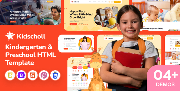 Kidscholl – Kindergarten & Preschool HTML Template by wowtheme7