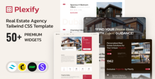 Plexify - Real Estate Agency Tailwind CSS Template by DexignZone