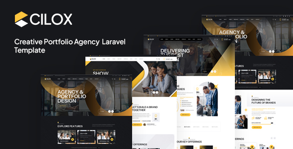 Cilox - Creative Portfolio Agency Laravel Template by Layerdrops