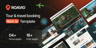 Roavio - Travel & Tour Booking React NextJs Template by Webtend