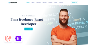 Selfown - Laravel Personal Portfolio Template by Mannat-Themes