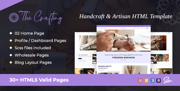 The Crafting - Handcraft & Artisan HTML Template by webstrot