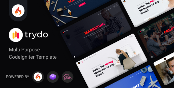 Trydo - Agency and Portfolio CodeIgniter Template by Parv-Infotech