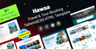Hawaa -  Travel and Tour Booking TailwindCSS HTML Template by SpreeThemes