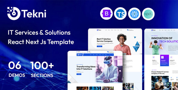 Tekni – IT Solutions & Services React Next.js Template by validthemes
