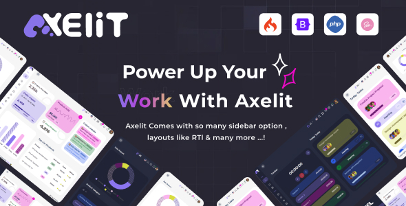 Axelit Codeigniter 4 Admin Dashboard Template by la-themes