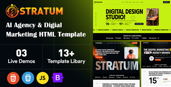 Stratum – AI Agency & Digital Marketing HTML Template by creativbydesigns