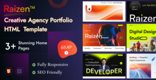 Raizen - Creative Agency Portfolio HTML  Template by bug-finder