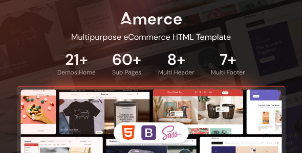 Amerce - Multipurpose eCommerce HTML, Bootstrap Template by themesflat