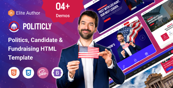 Politicly - Political Campaign & City Government Website Template by wowtheme7