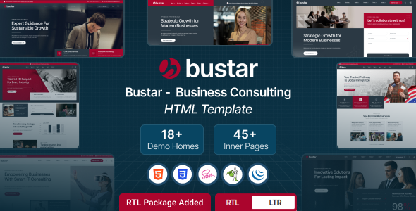 Bustar – Business Consulting HTML Template by Devsdesign