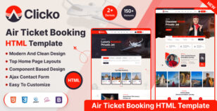 Clicko - Air Ticket Booking HTML5 Template by TN_Theme