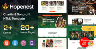 Hopenest - Charity & Nonprofit HTML Template by KodeSolution