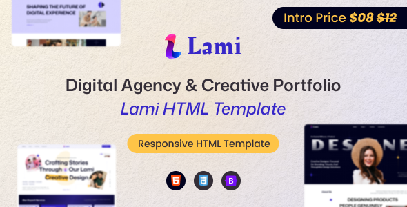 Lami – Digital Agency HTML Template by themiverse