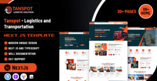 Tanspot - Logistics and Transportation Services NextJS Template by weblayout